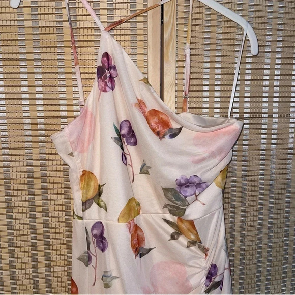 Y2K Summer Sheer Slip Dress Fruit print size S/M - Picture 3 of 8